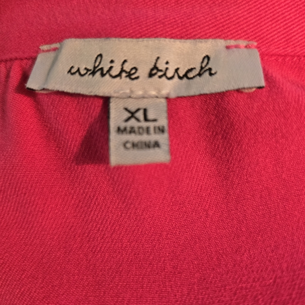 White Birch Pink Button Down Shirt Size Xl - image 5